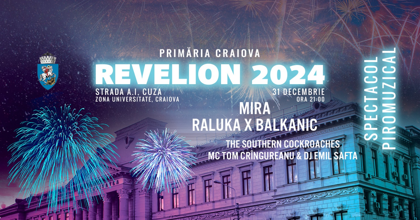 Mira și Raluka & Balkanic Project vin la Craiova, de Revelion