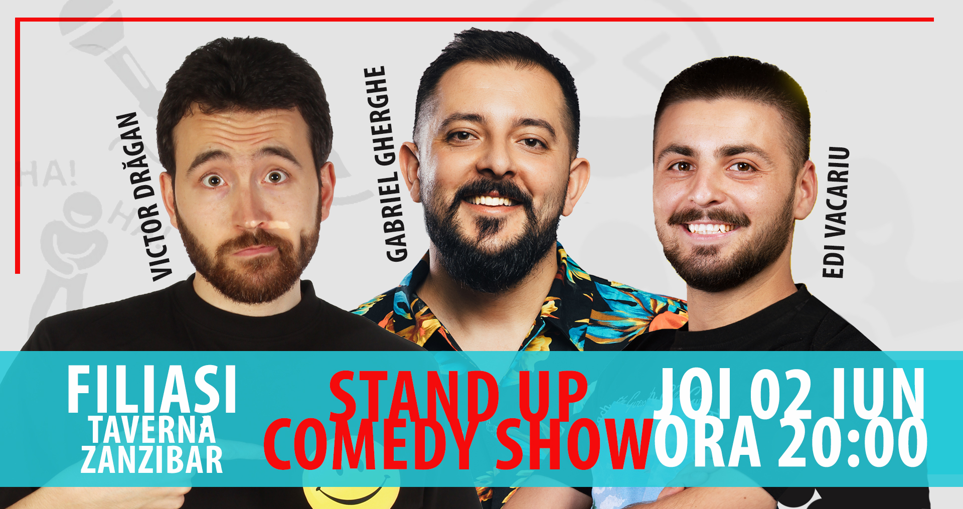 FILIAȘI: Stand Up Comedy Show | Gabriel Gherghe, Edi Vacariu & Victor Drăgan