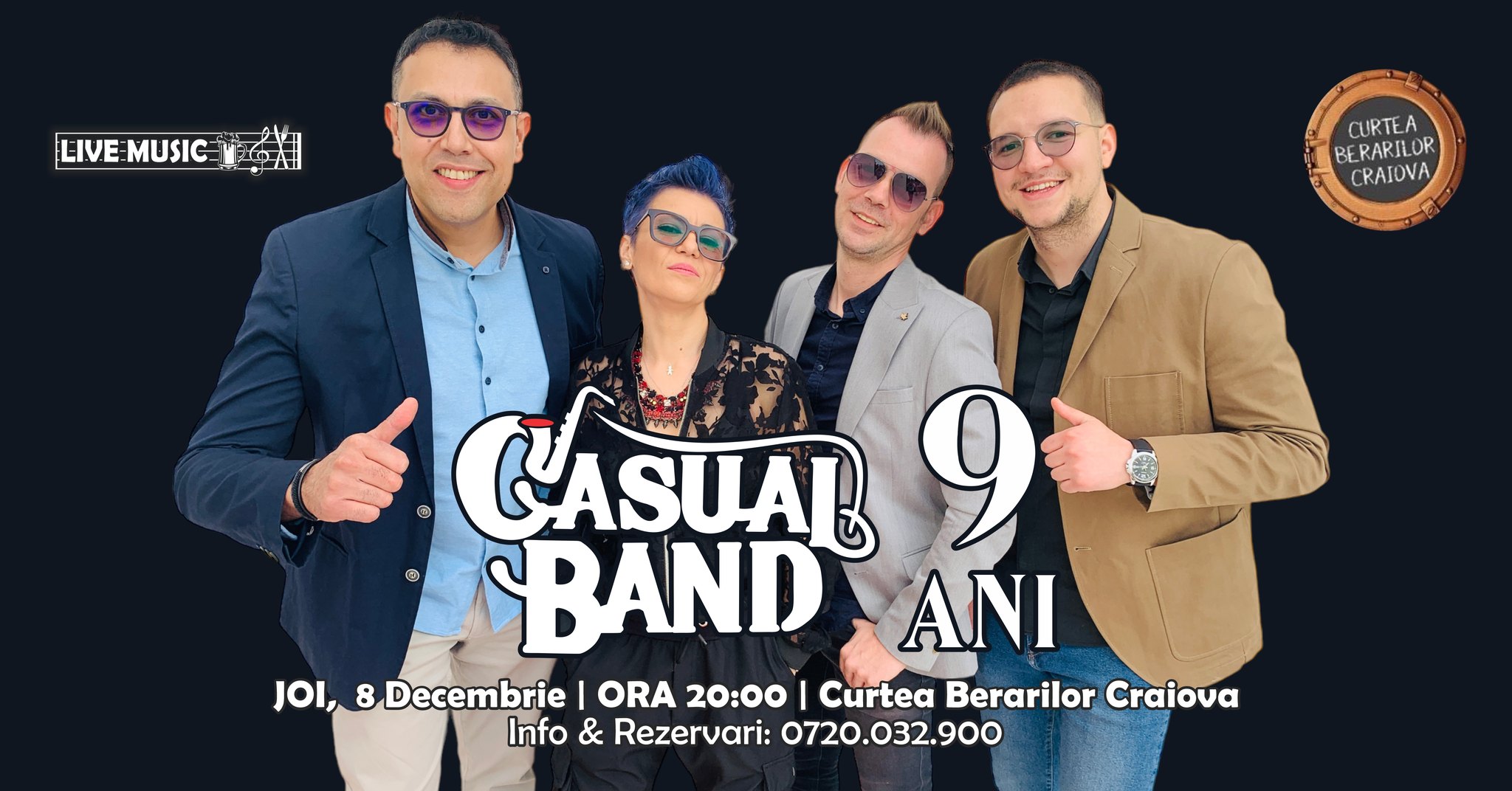 Casual Band - Live la Curtea Berarilor Craiova