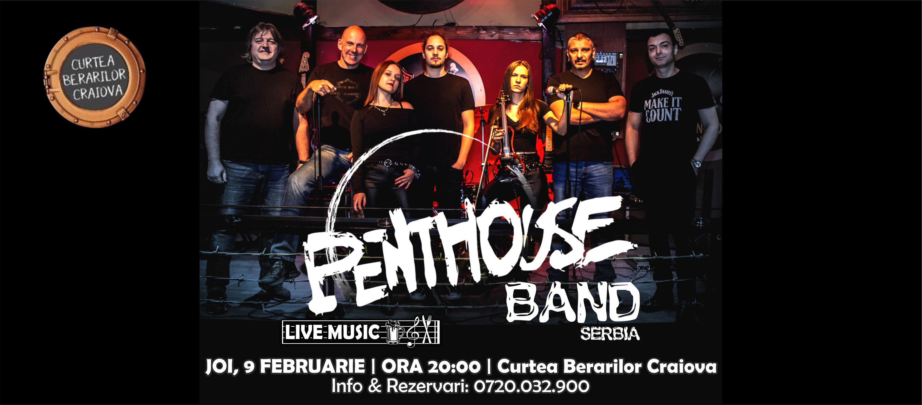 Penthouse Band (Serbia) - Live la Curtea Berarilor Craiova