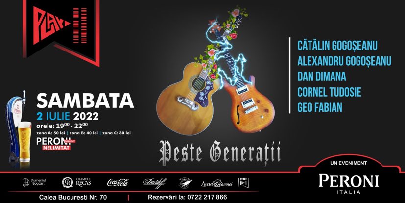 Concert Peste Generatii | Live pe terasa Cafe-teatru Play