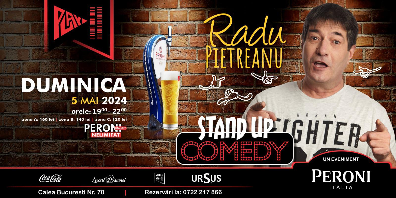 Stand-up comedy cu Radu Pietreanu | live pe terasa Cafe-Teatru Play