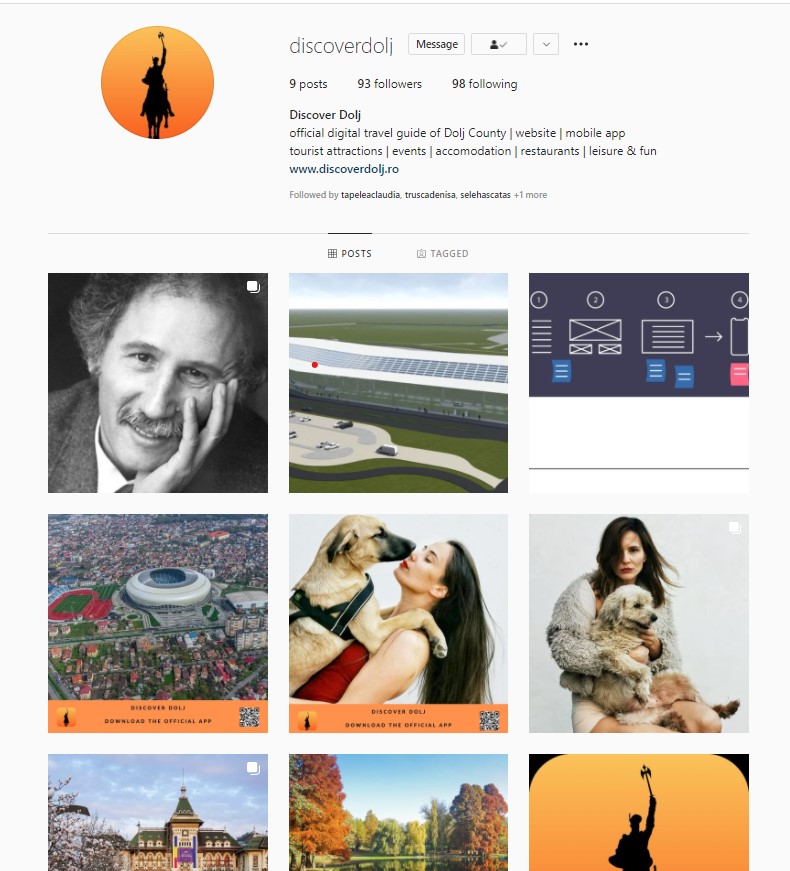 #DiscoverDolj e și pe Instagram! Folosește hashtagul și spune-ne poveștile județului!